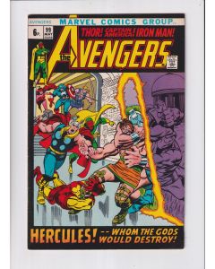 Avengers (1963) #  99 UK Price (7.0-FVF) (2146786) Hercules
