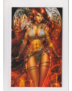 Invincible Red Sonja (2021) #   3 Jamie Tyndall Virgin Variant (9.0-VFNM) (2351067) Signed with COA
