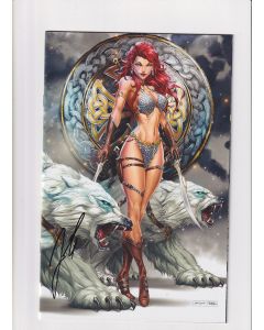 Invincible Red Sonja (2021) #   4 Jamie Tyndall Virgin Variant (9.0-VFNM) (2351104) Signed