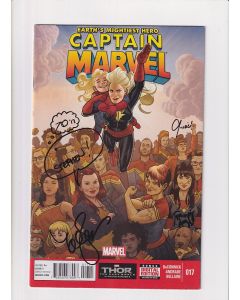 Captain Marvel (2012) #  17 Signed (7.0-FVF) (663414) 2nd Kamala Kahn