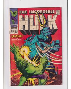 Incredible Hulk (1962) # 110 (4.0-VG) (1961991) Ka-Zar