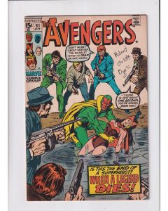 Avengers (1963) #  81 (5.0-VGF) (627201) Writing on cover