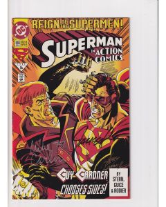 Action Comics (1938) # 688 Signed (8.0-VF) (539074)
