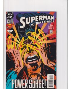 Action Comics (1938) # 698 Signed (7.0-FVF) (2420596)