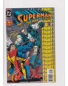 Superman The Man of Steel (1991) # 30 Standard Signed (8.0-VF) (870225) Lobo