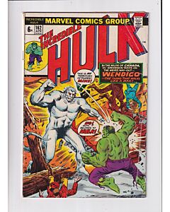Incredible Hulk (1962) # 162 UK Price (3.0-GVG) (562850) 1st app. Wendigo
