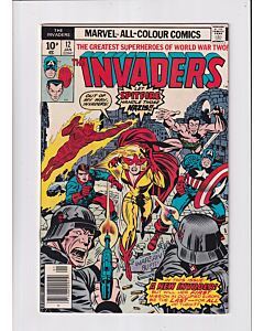 Invaders (1975) #  12 UK Price (8.0-VF) (1175749) 1st Spitfire (In uniform)