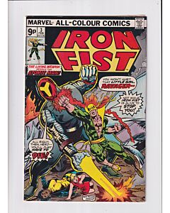 Iron Fist (1975) #   3 UK Price (6.0-FN) (1694523) Misty Knight, Atomic Man