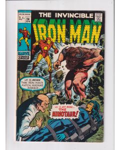 Iron Man (1968) #  24 UK Price (6.0-FN) (678289) Madame Masque, Minotaur
