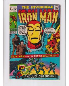 Iron Man (1968) #  35 UK Price (5.0-VGF) (525811) Daredevil, Nick Fury