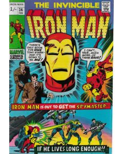 Iron Man (1968) #  34 UK Price (4.0-VG) Spymaster