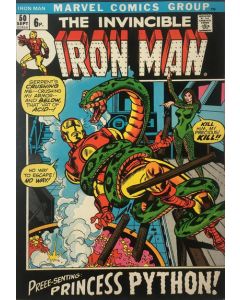 Iron Man (1968) #  50 UK Price (4.0-VG) Princess Python