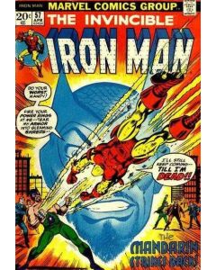 Iron Man (1968) #  57 (3.0-GVG) Water damage, Mandarin