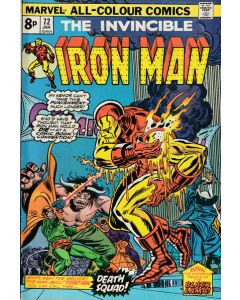 Iron Man (1968) #  72 UK Price (6.0-FN) Whiplash