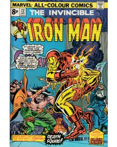 Iron Man (1968) #  72 UK Price (6.5-FN+) Death Squad, Black Lama
