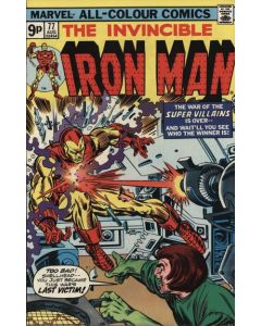 Iron Man (1968) #  77 UK Price (6.0-FN) Mad Thinker, Yellow Claw, Firebrand