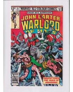 John Carter Warlord of Mars (1977) #  26 UK Price (7.0-FVF)