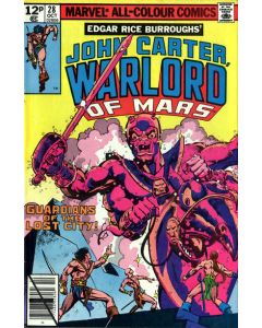 John Carter Warlord of Mars (1977) #  28 UK Price (7.0-FVF) Final Issue