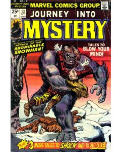 Journey into Mystery (1972) #  13 (5.0-VGF) I Captured the Abominable Snowman!
