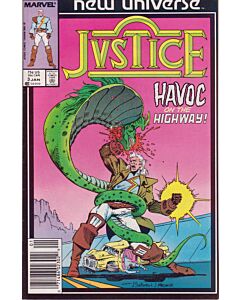 Justice (1986) #   3 Newsstand (7.0-FVF)