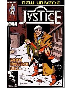 Justice (1986) #   6 (6.0-FN) Price tag on Cover