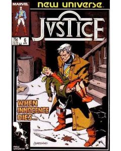 Justice (1986) #   6 (6.0-FN) Price tag on Cover