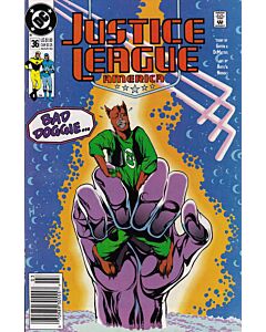 Justice League America (1987) #  36 Newsstand (5.0-VGF) Adam Hughes cover