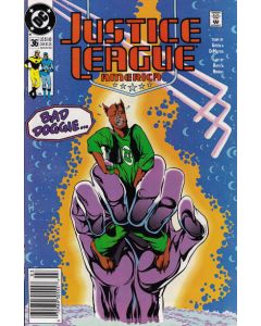 Justice League America (1987) #  36 Newsstand (5.0-VGF) Adam Hughes cover