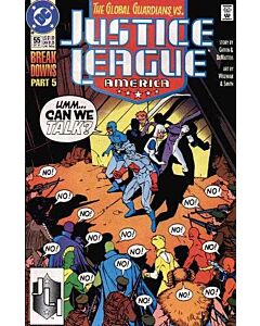 Justice League America (1987) #  55 (7.0-FVF) Global Guardians