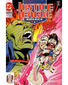 Justice League America (1987) #  77 Tag on Back (6.0-FN)