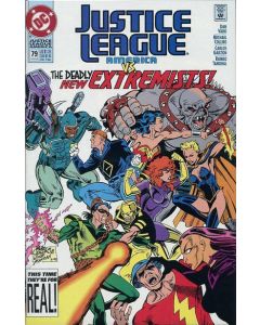 Justice League America (1987) #  79 (6.0-FN) Price tag back cover