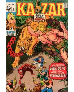 Ka-Zar (1970) #   2 (3.0-GVG) Daredevil, The Plunderer, Spine split