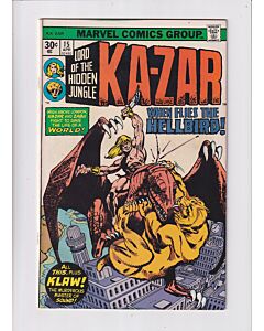 Ka-Zar (1974) #  15 (5.0-VGF) (1841699) 30 Cent Variant