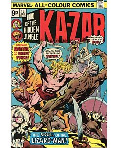 Ka-Zar (1974) #  13 UK Price (4.0-VG)