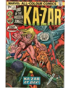 Ka-Zar (1974) #   5 UK Price (5.0-VGF)