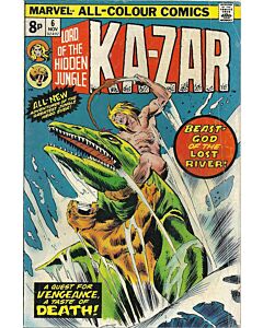 Ka-Zar (1974) #   6 UK Price (7.0-FVF)