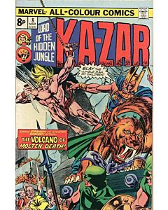 Ka-Zar (1974) #   8 UK Price (7.0-FVF) Cover stains