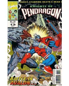 Knights of Pendragon (1992) #  13 (5.0-VGF) (Marvel UK) Death's Head II, Water damage