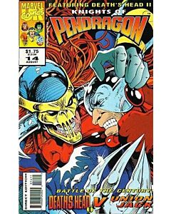 Knights of Pendragon (1992) #  14 (8.0-VF) (Marvel UK) Death's Head II