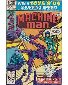 Machine Man (1978) #  17 UK Price (7.0-FVF) 1st Madam Menace