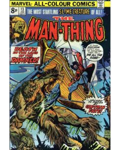 Man-Thing (1974) #  13 UK Price (6.5-FN+) Captain Fate