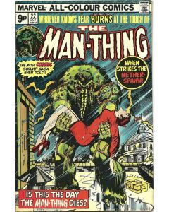 Man-Thing (1974) #  22 UK Price (6.0-FN) FINAL ISSUE