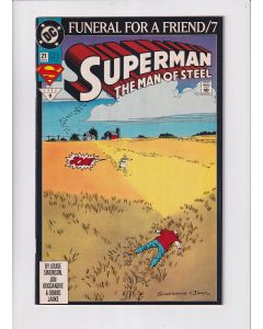 Superman The Man of Steel (1991) #  21 (8.0-VF) Funeral for a Friend