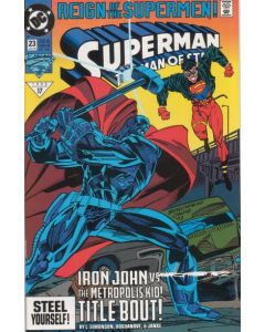 Superman The Man of Steel (1991) #  23 (6.0-FN) Discoloration along top edge