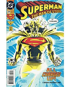 Superman The Man of Steel (1991) #  28 (5.0-VGF) Price tag on cover