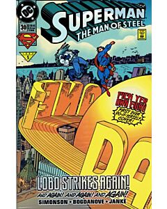 Superman The Man of Steel (1991) #  30 Open Polybag (9.0-NM) Lobo