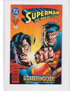 Superman The Man of Steel (1991) #  53 Newsstand (9.2-NM) vs. Brawl