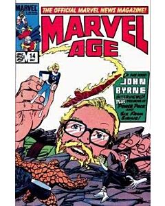 Marvel Age (1983) #  14 (3.0-GVG) John Byrne, Fantastic Four, Cover piece missing