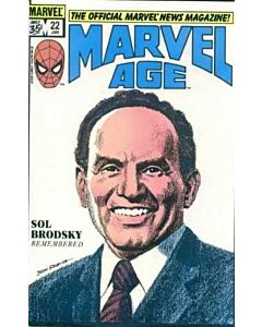 Marvel Age (1983) #  22 (8.0-VF) Sol Brodsky remembered by Stan Lee