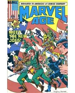 Marvel Age (1983) #  34 (5.0-VGF) G.I. Joe, Spine roll, Minute spine split